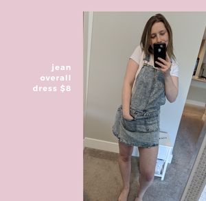 Jean overall dress